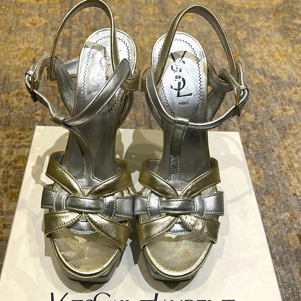 Ysl Tribute 105 sanbdal silver/gold 38